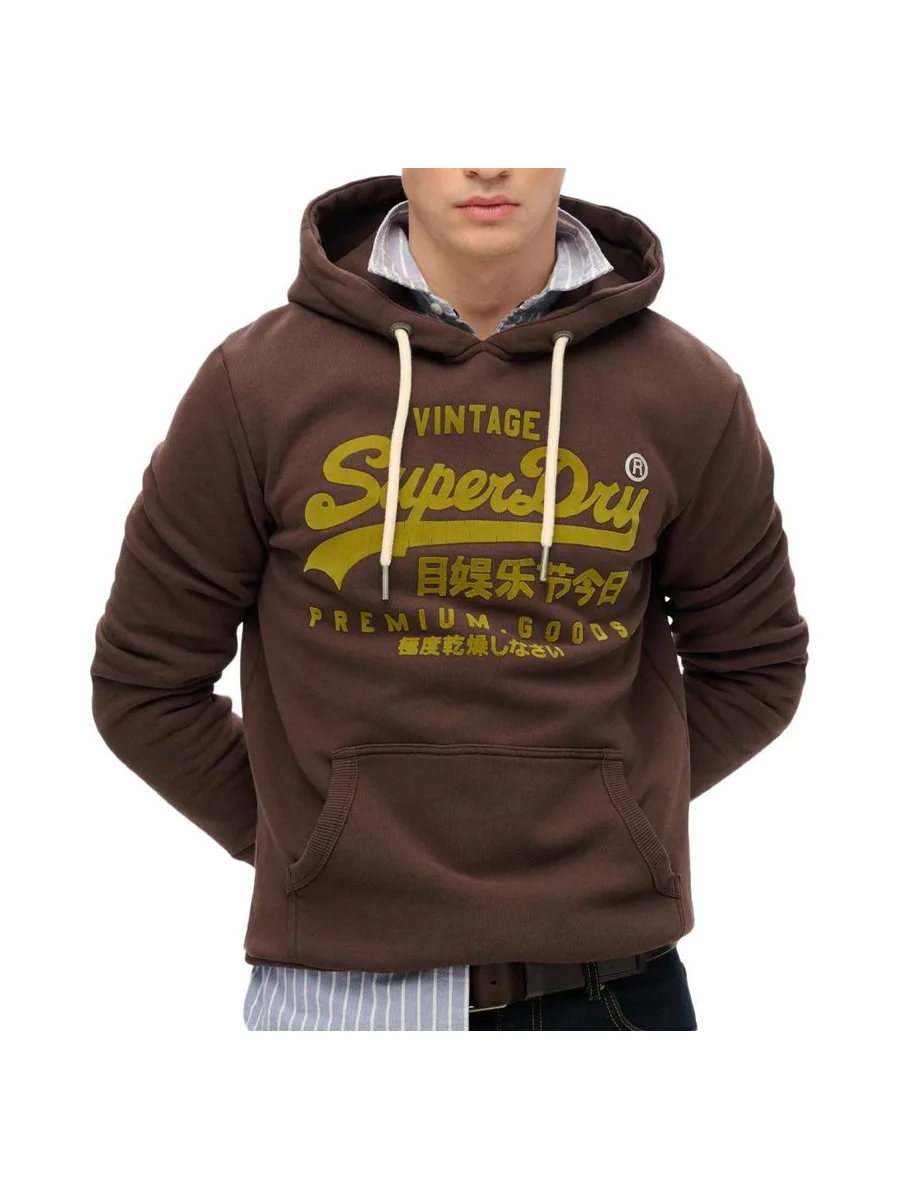 Sweat Marron Homme Superdry Vl Tonal Relaxed 1