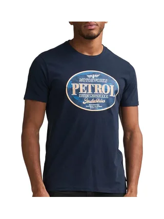 T-Shirt Marine Homme Petrol Industries Classicss 1