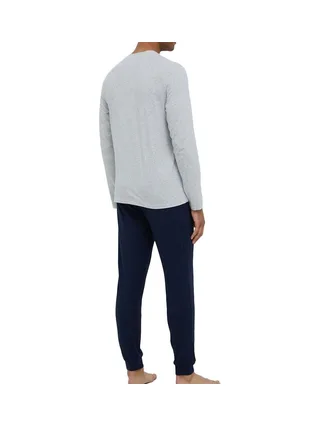 Pyjama Noir/Gris Homme Marine Lacoste VXD 2