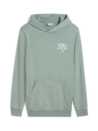 Sweat à Capuche Vert Homme Puma Class Washed 1