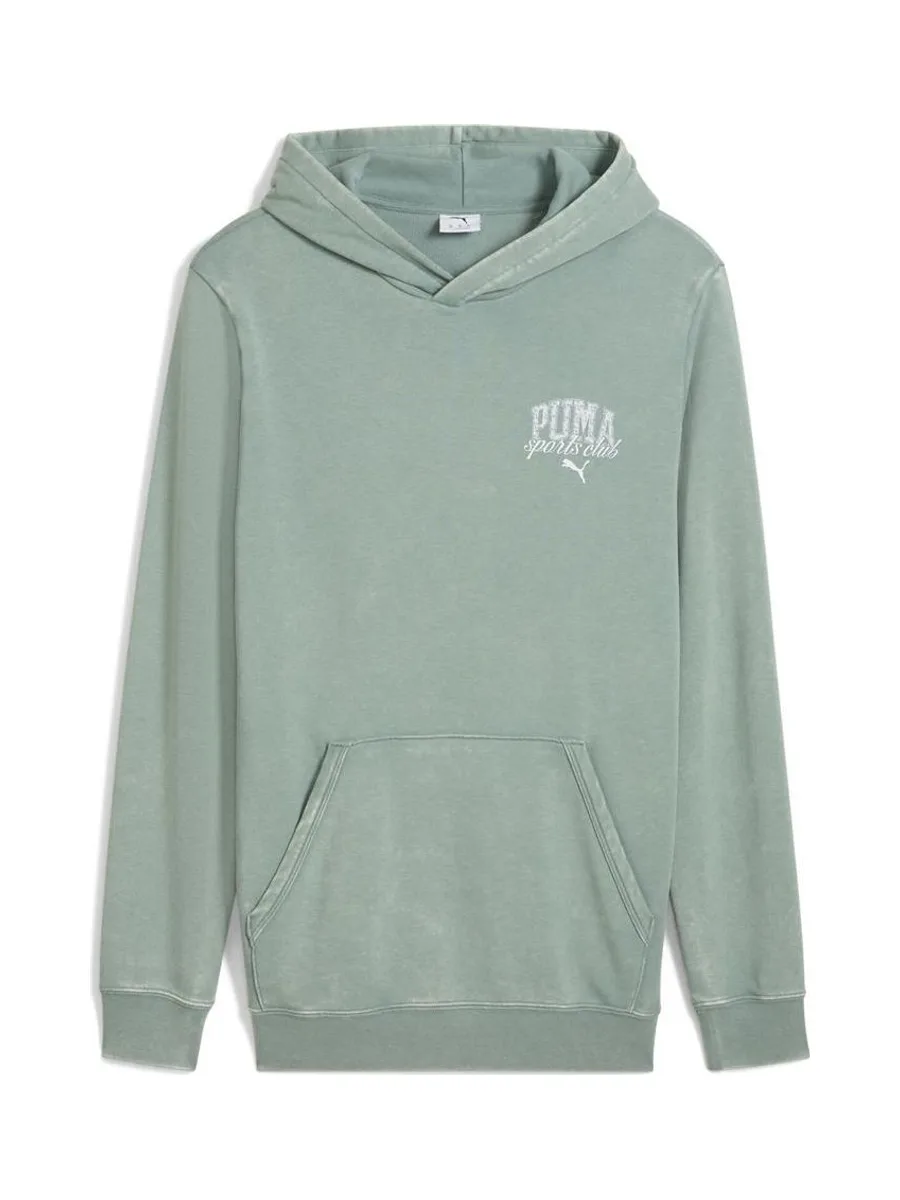 Sweat à Capuche Vert Homme Puma Class Washed 2