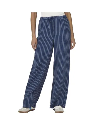 Pantalon fluide Marine/Blanc Femme JDY Power 1