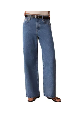 Jean Large Bleu Femme Calvin Klein The Wide Radio 1