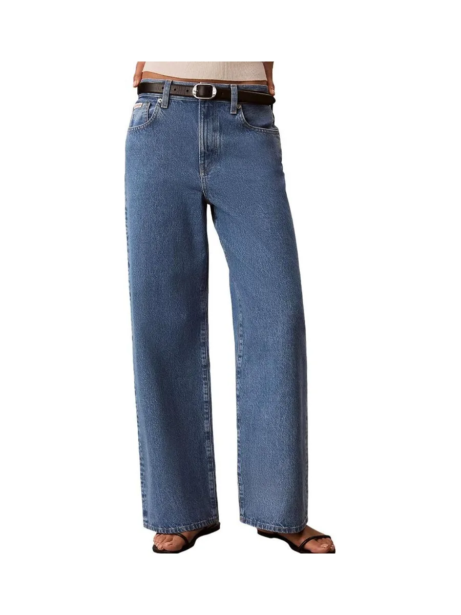 Jean Large Bleu Femme Calvin Klein The Wide Radio 2