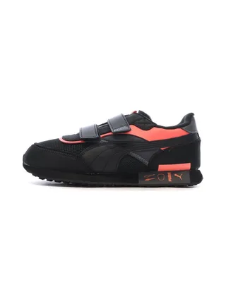 Baskets Noires/Oranges Garçon Puma Future Rider 1