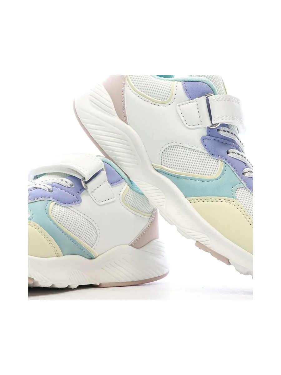 Baskets Blanc/Vert/Jaune Fille Le Coq Sportif Lsc Runner 7