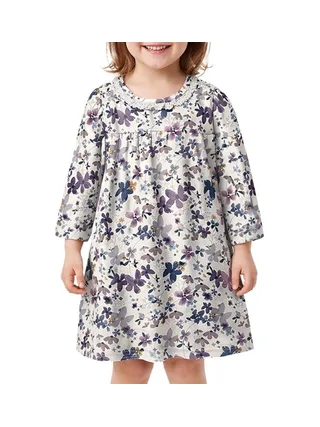 Robe Fleuris Écru Fille Name it Naline 1