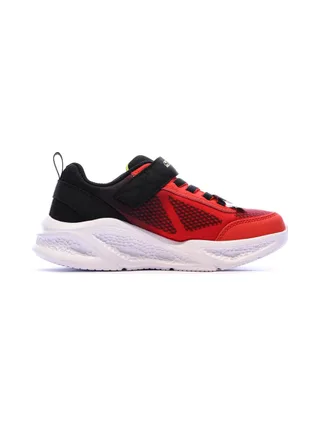 Baskets Rouges/Noires Garçon Skechers krendo 2