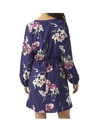 Robe Violette à Motifs Femme Vero Moda Hilah 2