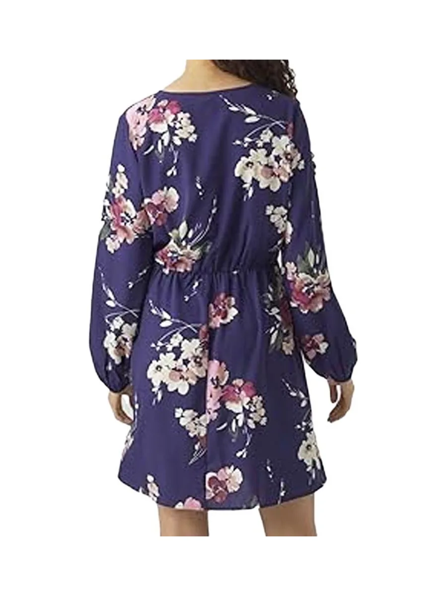 Robe Violette à Motifs Femme Vero Moda Hilah 3