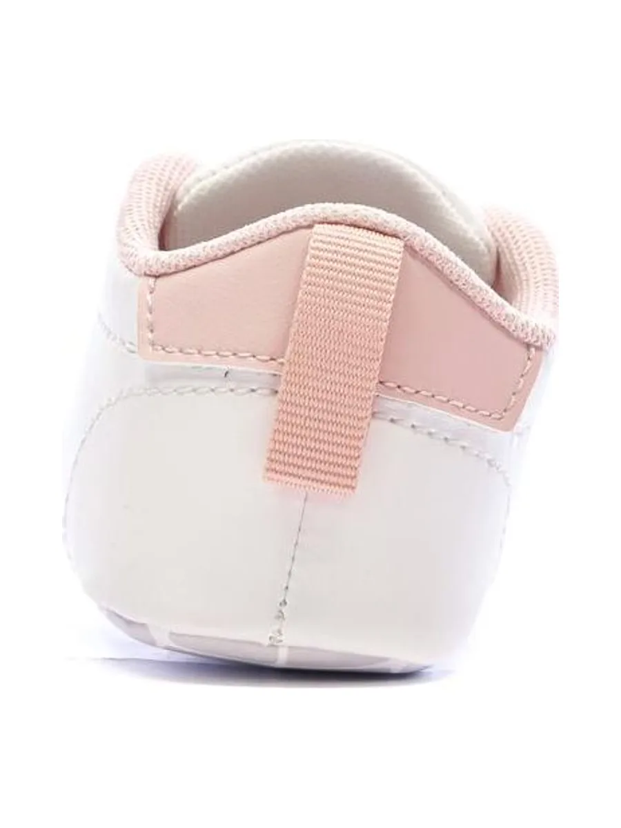 Baskets Blanches/Rose Bébé Lacoste Carnaby Set 225 4