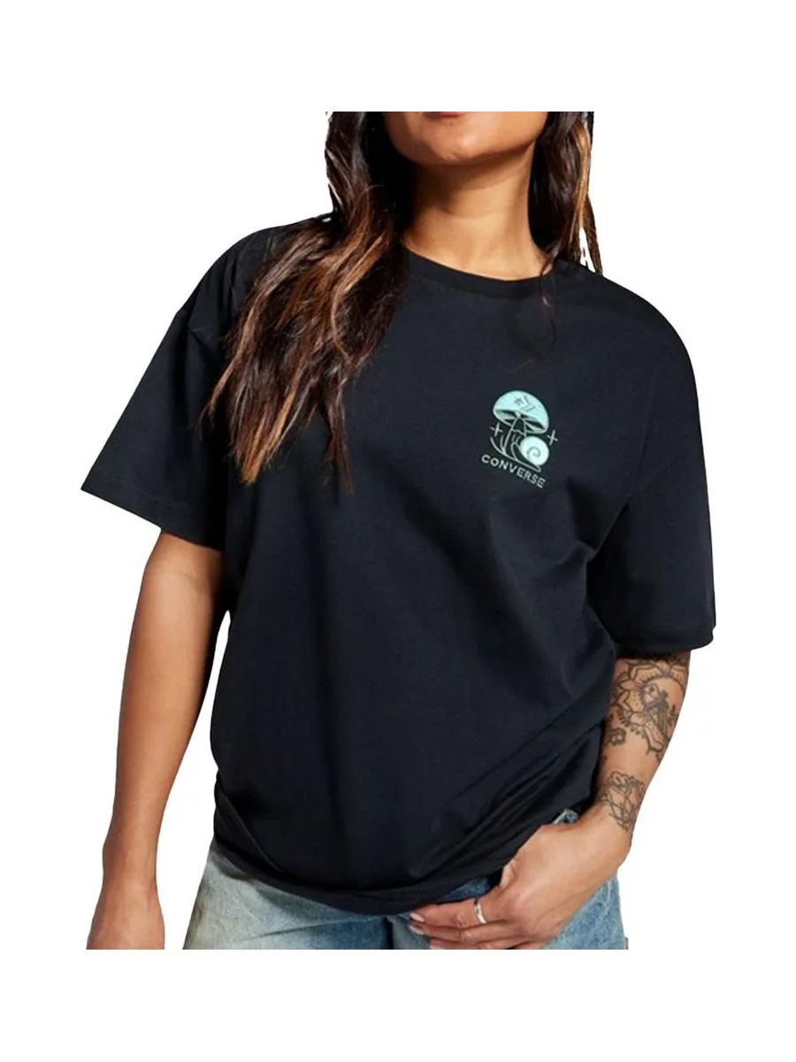 T-shirt Noir Homme Converse Mushrooms 2