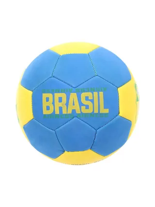 Brasil Ballon de foot Jaune/Bleu Airness Minisoft 1