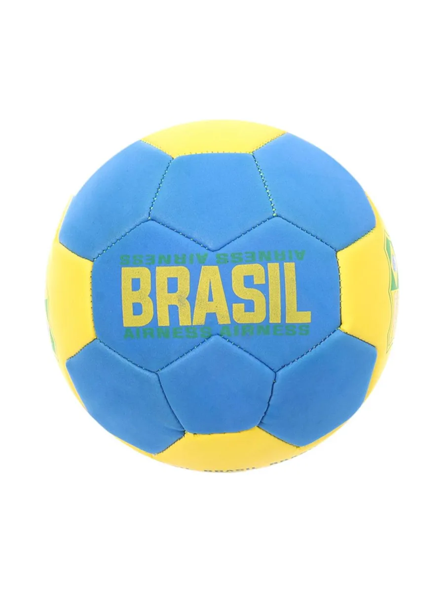 Brasil Ballon de foot Jaune/Bleu Airness Minisoft 1