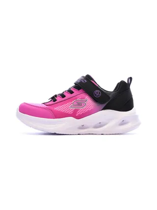 Baskets Roses/Noires Fille Skechers Sola Glow01 1