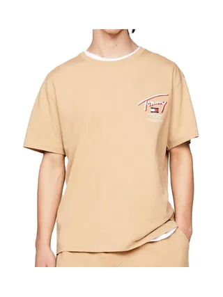 T-shirt Beige Homme Tommy Hilfiger DM0DM18574 1