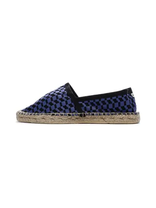 Espadrilles Damier Bleu/Noir Homme Ushuaia Dimitri 1