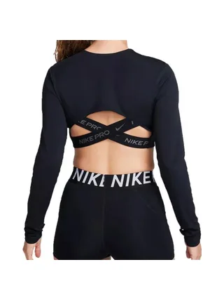 T-Shirt Noir Femme Nike Crop 2