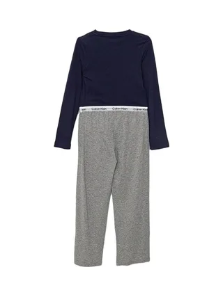 Pyjama Marine/Gris Fille Calvin Klein Jeans Peacoat 2