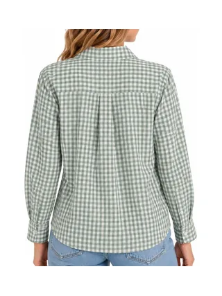 Chemise Carreaux Vert Femme PM Mère & Filles ichy 2