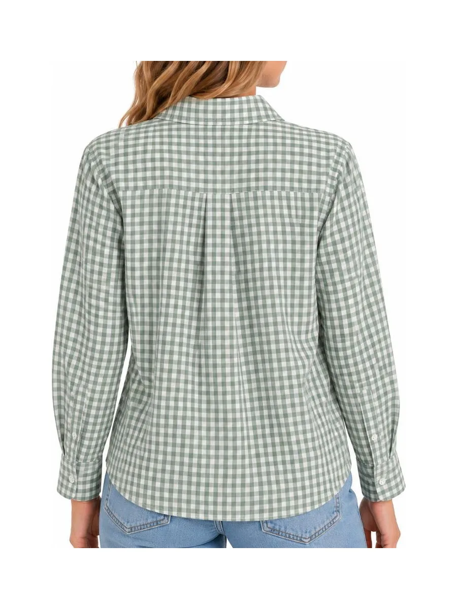 Chemise Carreaux Vert Femme PM Mère & Filles ichy 3