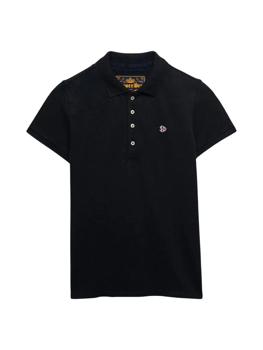 Polo Marine Femme Superdry Heritage Slim Fit 3