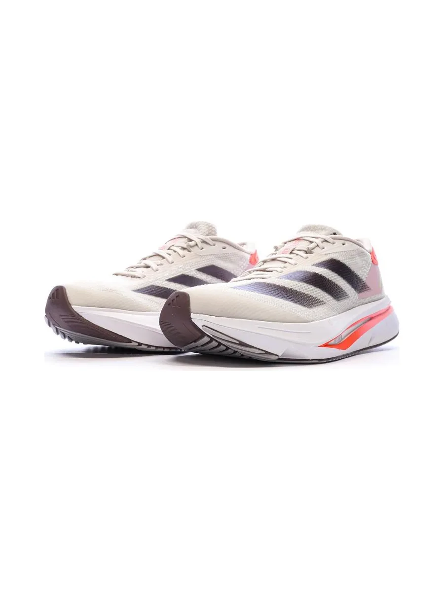 Chaussures de running Blanches/Roses Femme Adidas Adizeros 7