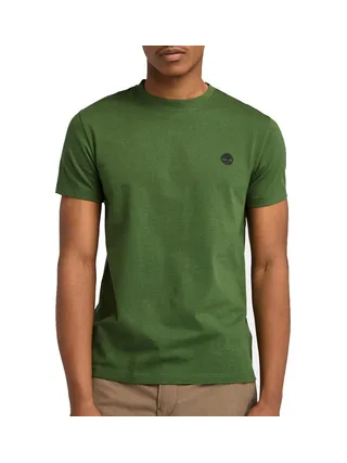 T-Shirt Vert Homme Timberland Sleeve 1