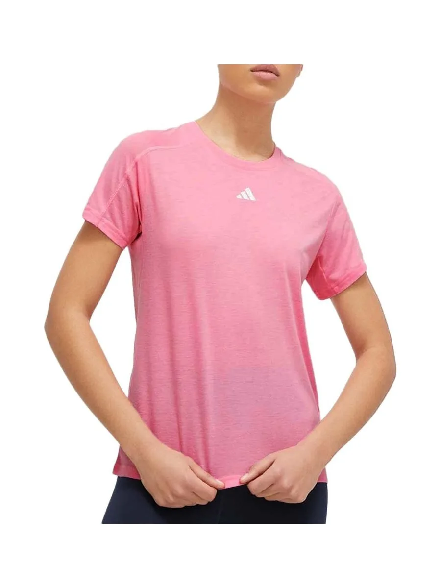 T-Shirt Rose Femme Adidas We Crew 2