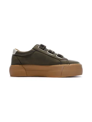 Baskets Kaki Plateforme Femme Kaporal Clovia 2