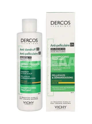 Vichy Dercos Anti-Dandruff Treatment Shampoo 200ml - Dry And Dandruff Hair 1