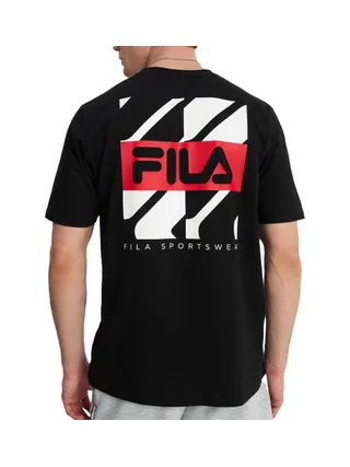 T-shirt Noir Homme Fila Graphic 2