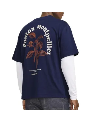 T-Shirt Marine Homme Jack & Jones Paros 2