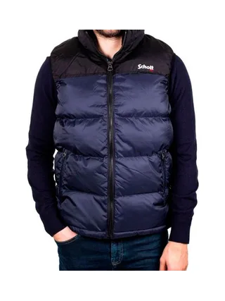 Doudoune sans manche Marine Homme Schott Utahv 1