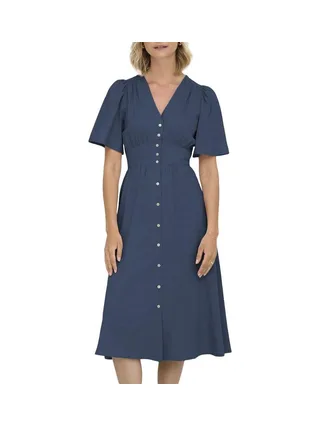 Robe Bleu Femme JDY Nora 2/4 Midi 1