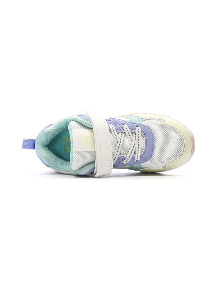 Baskets Blanc/Vert/Jaune Fille Le Coq Sportif Lsc Runner 4