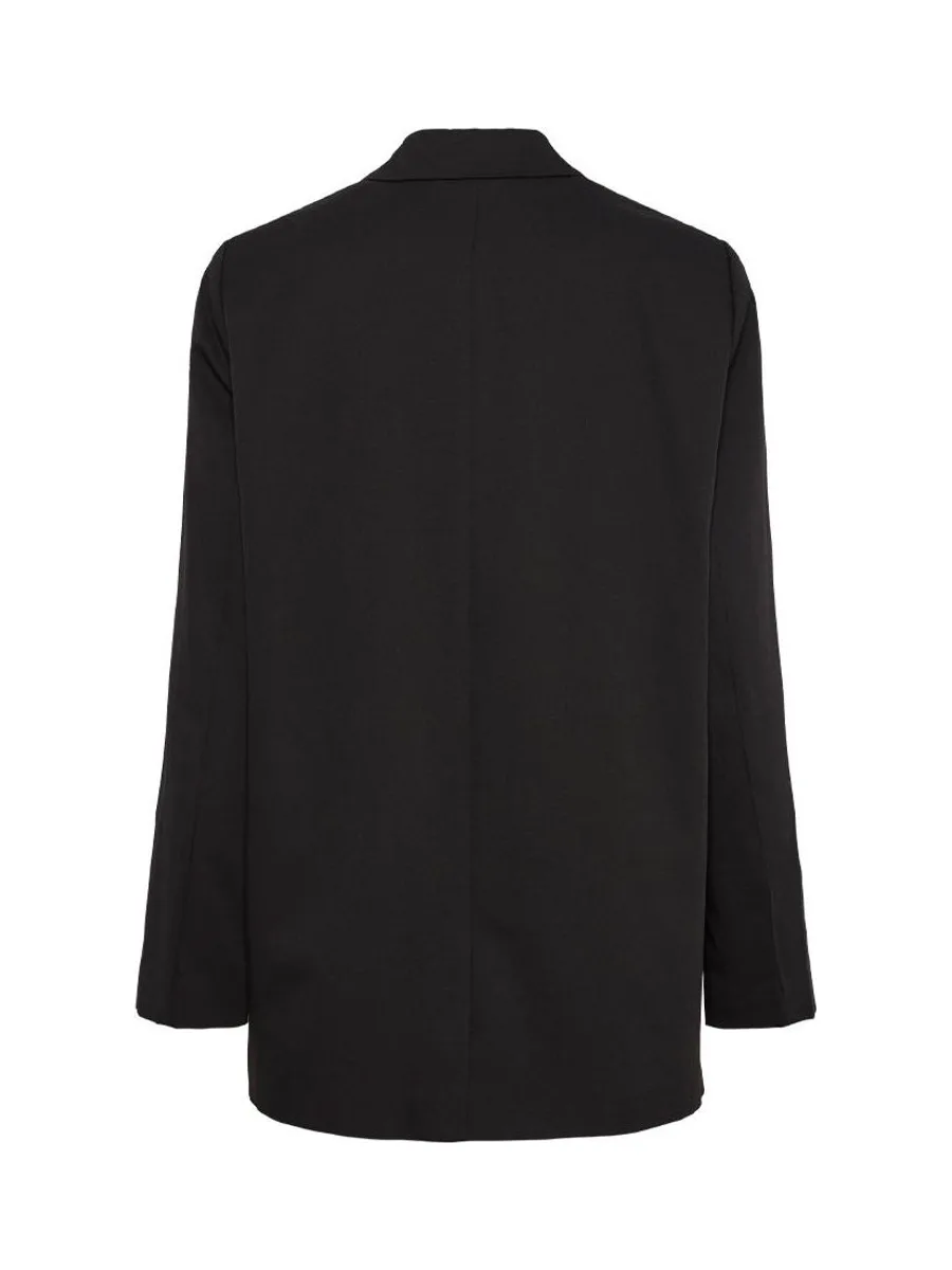 Blazer Noir Femme Pieces Thelma 3