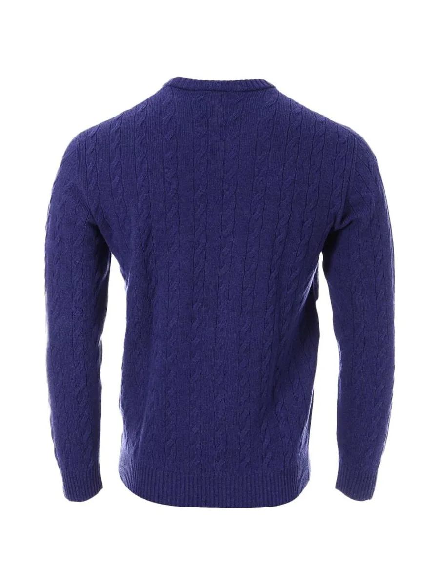 Pull Bleu Homme Lacoste Tricot AH1991 3