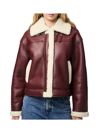 Veste Bordeaux Femme Pieces Janelle 1