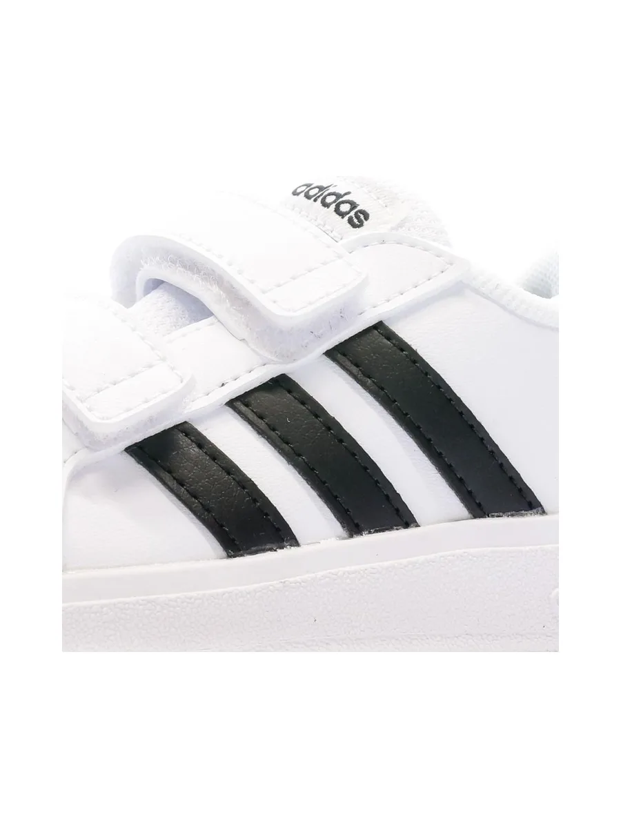 Baskets Blanc/Noir Bébé/Garçon Adidas Grand Court 2.0 8