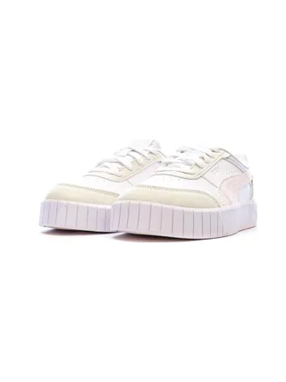 Basket Blanches/Mauves/Jaunes Fille Puma Carina Mia 6