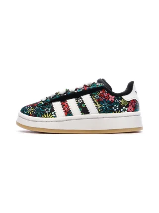 Baskets Noires à Motifs Fille Adidas Campus 1
