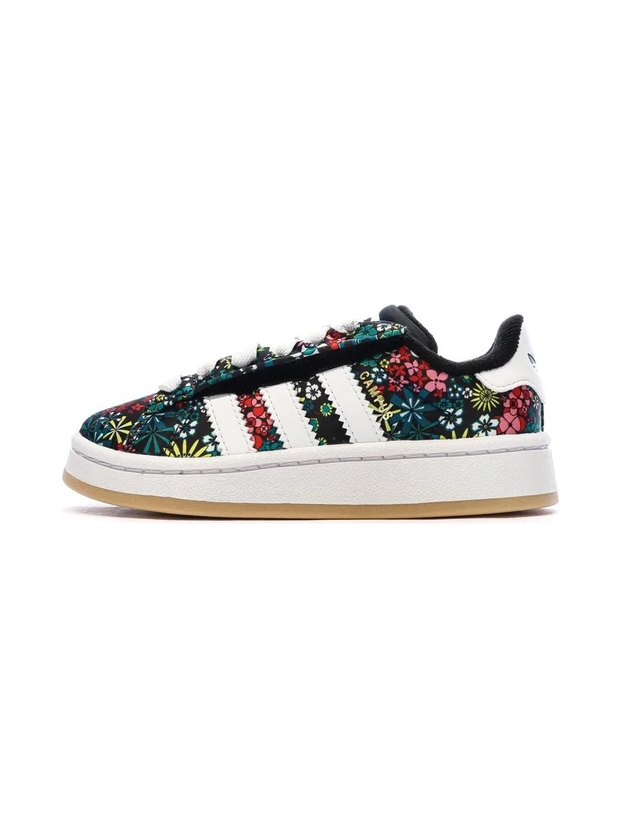 Baskets Noires à Motifs Fille Adidas Campus 2