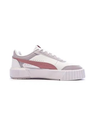 Baskets Blanches/Roses Fille Puma Carina Mia 2