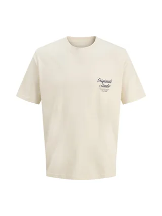 T-Shirt Beige Garçon Jack & Jones Typo 1