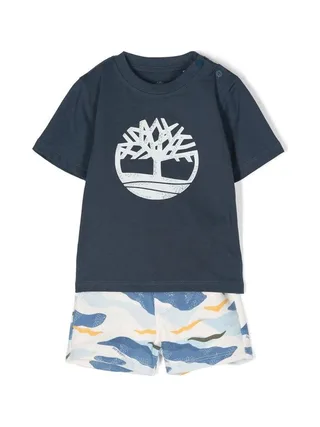 Ensemble Blanc/Bleu Garçon Timberland T60185 1