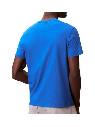 T-Shirt Bleu Homme Calvin Klein Jeans Badge L4G 2