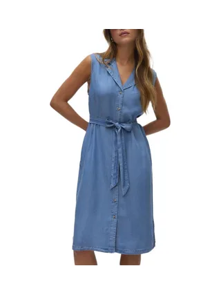 Robe en Jean Bleu Femme Vero Moda Bree 1