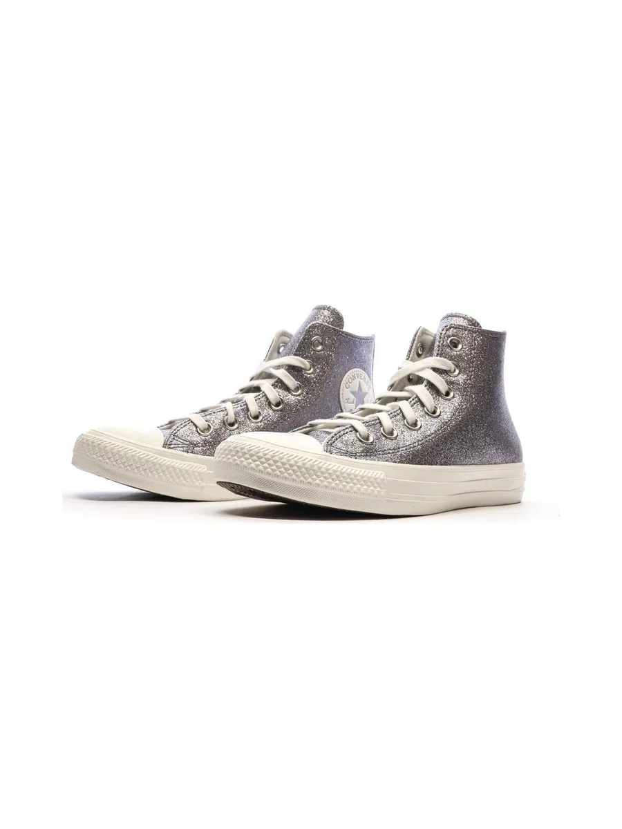 Baskets Grises à paillettes Femme Converse Chuck Taylor All Star 7