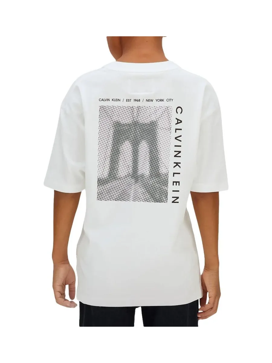 T-Shirt Manches longues Blanc Garçon Calvin Klein Jeans Bridge 3